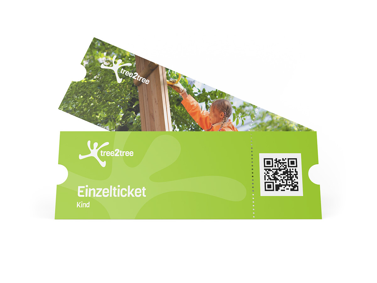 Kinder Einzelticket Hochseilgarten tree2tree